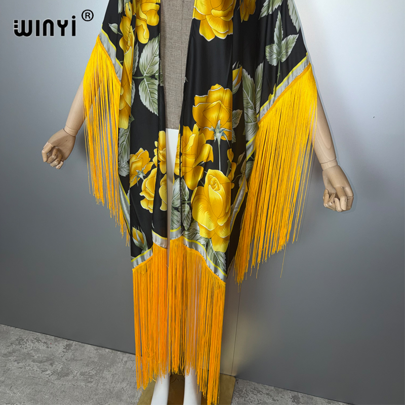 WINYI Africa kimono cover-ups  - Cover Up Kaftan 评论和价格