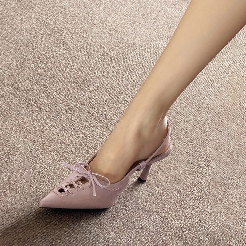 European-style Pointed-toe, Sl - Sandal Strappy Heeled 评论和价格