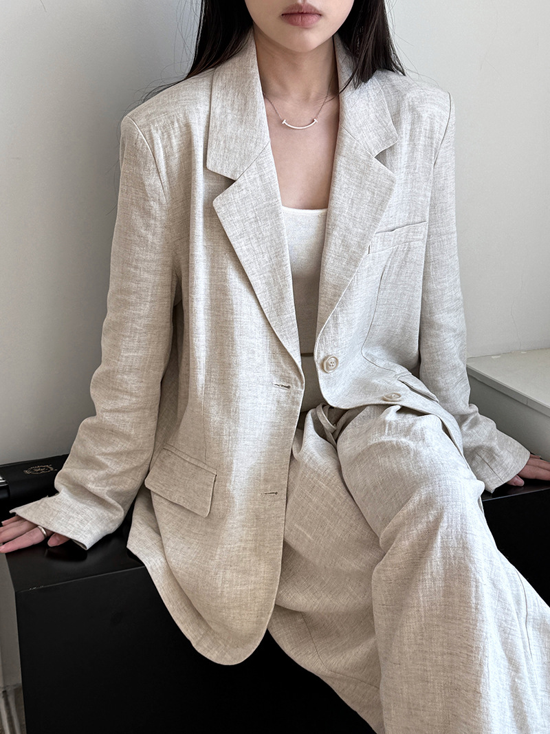 Autumn Hig-end Linen Material  - Linen Pant Wide 评论和价格